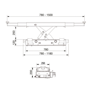 Frihjulslyft 2,6 ton