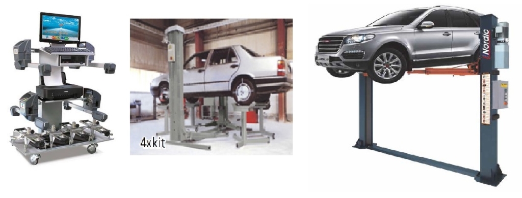 Pallbockar hjulinställning